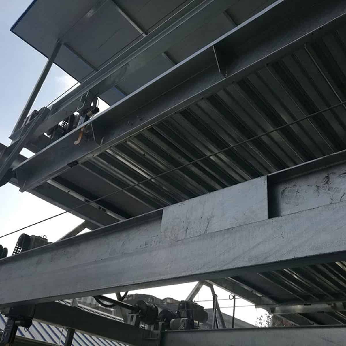 两柱式停车位安装