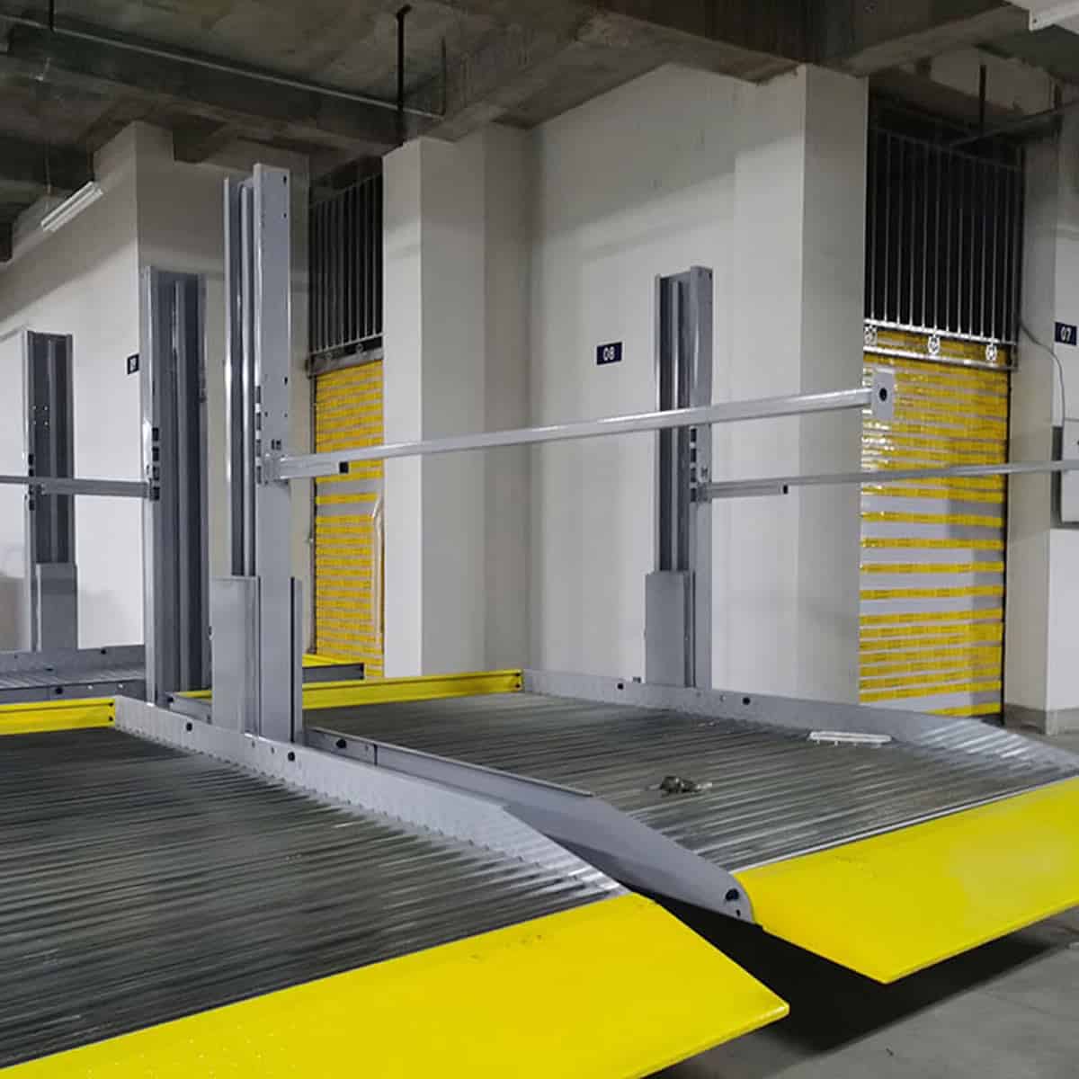 4柱机械停车场安装