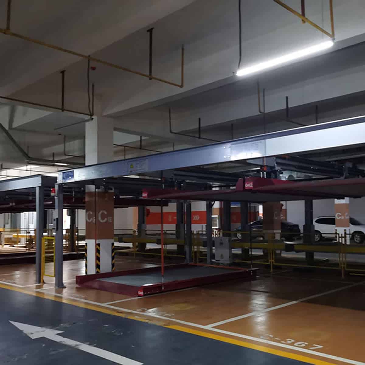 民勤两柱机械立体停车设备安装